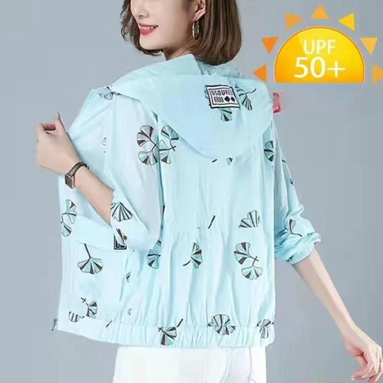 Oversized Women Jacket Spring Summer Thin Coat Women's Zipper Hooded Outwear Casual Loose Female Windbreaker