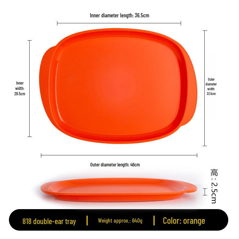 Multi-Functional Melamine Serving Tray