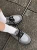 Vintage Suede Mesh Sneakers for Women Breathable Lightweight Casual Lace-Up Shoes with Rubber Sole