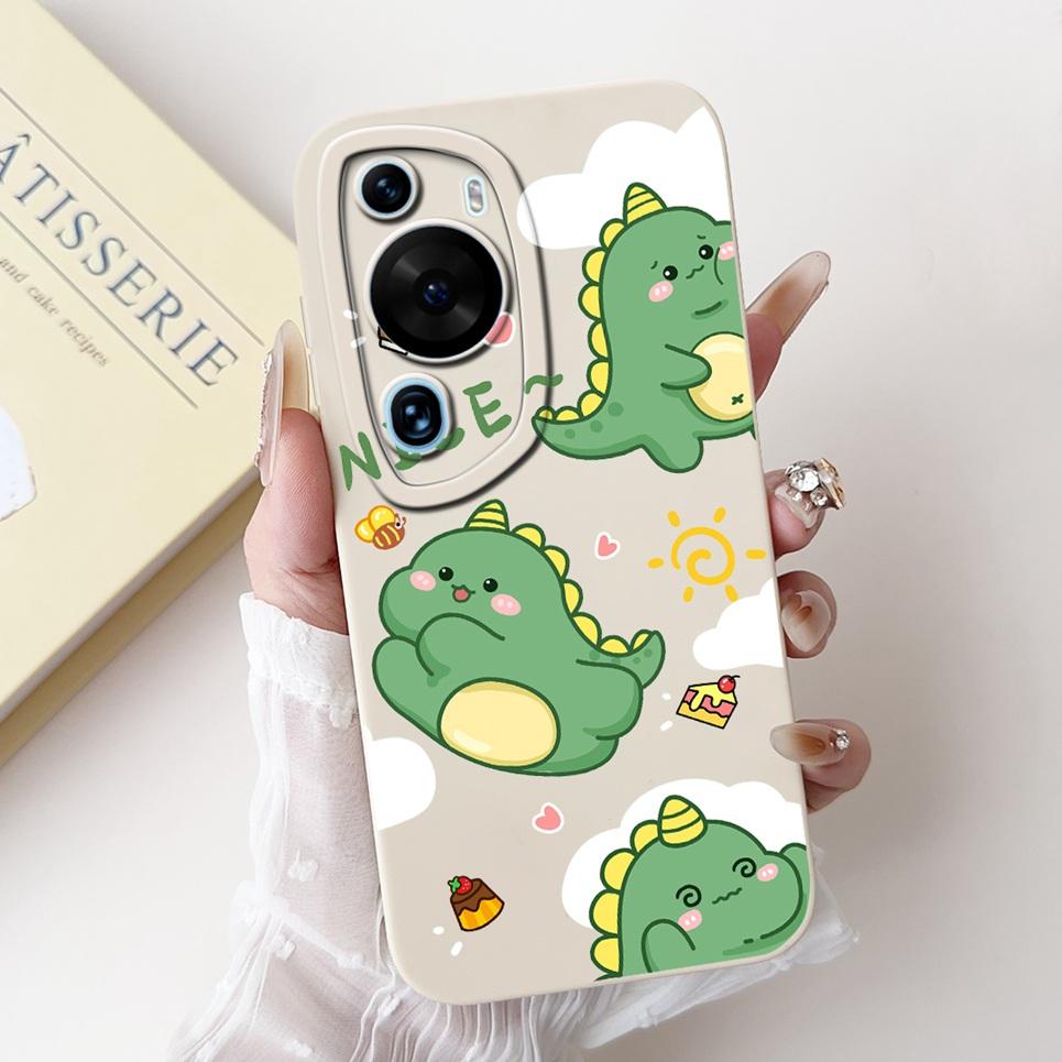 Cartoon Fashion Back Shell For Huawei P60 / P60Pro / P60Art Phone Bumper Case Soft Silicone Dragon Astronaut Funda HuaweiP60 Bag