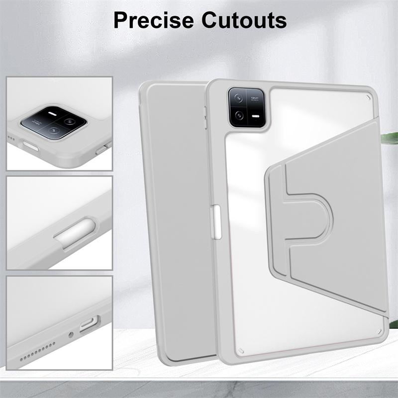 Pro Poco Pad X1 Pouzdro s držákem na pero 360° otočný akrylový stojánek Kryt tabletu Pro Funda Xiaomi Poco Pad X1 11,2 palce Pouzdro Coque