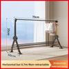 Household Floor-standing Clothes Drying Rack Thickened Aluminum Waterproof Clothes Drying Rod Balcony Retractable Clothes Hanger