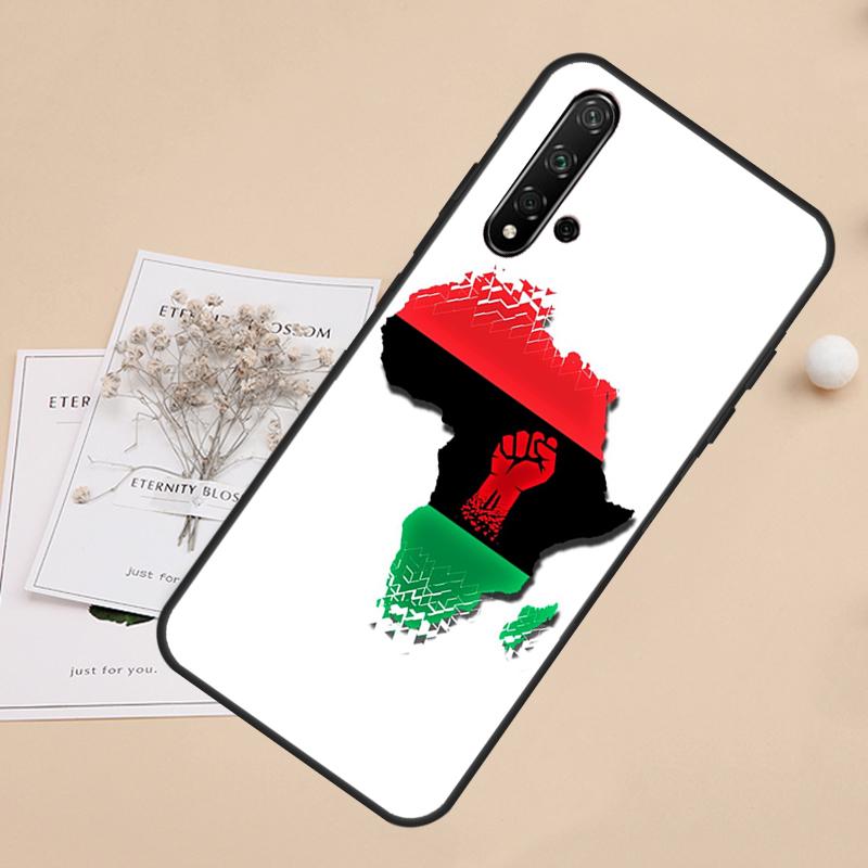 Africa Map For Huawei Nova 8i 7i 11i 12i 12s 9 10 SE Y60 Y61 Y70 Y72 Y73 Y90 Y91 P20 P40 P30 Lite Case