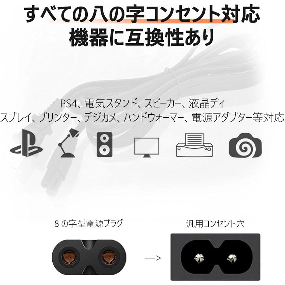 Glasses Cable, Audio Fan Power Cable, 2 Pin, 1.5M, PS5 Compatible, PS4 Compatible, PS3 Compatible...