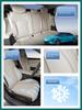 For Xiaomi SU7 Seat Cushion Cover Nappa Leather Full Surround Invisible Seat Cover Four Season Universal Ventilated Seat Cushion