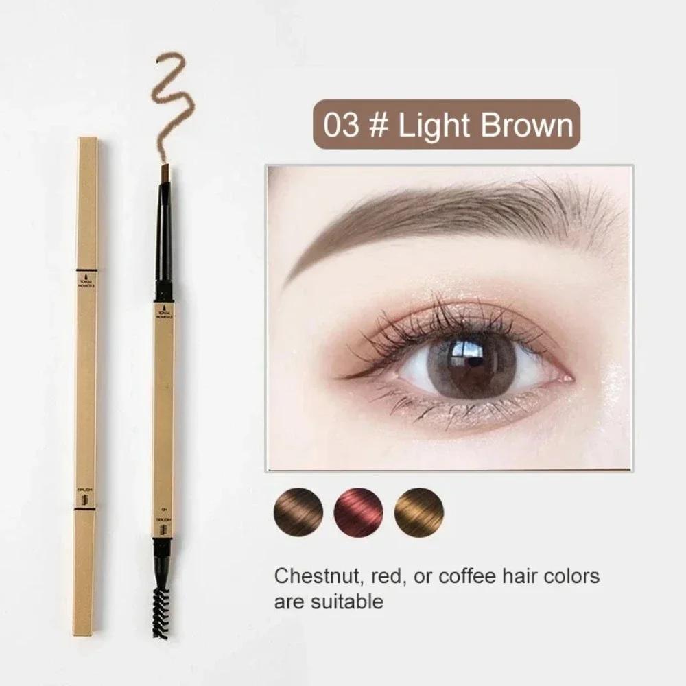 Waterproof Double Head Eyebrow Pencil with Smooth Application and Brush - Available In 5 Colors