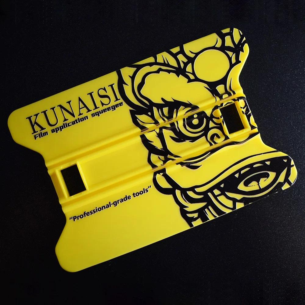 Professional Car Vinyl Film Wrap Squeegee Scraper Trend Design Widnow Tinting Air Bubble Removal Vinyl tallation Tool Yellow Lion