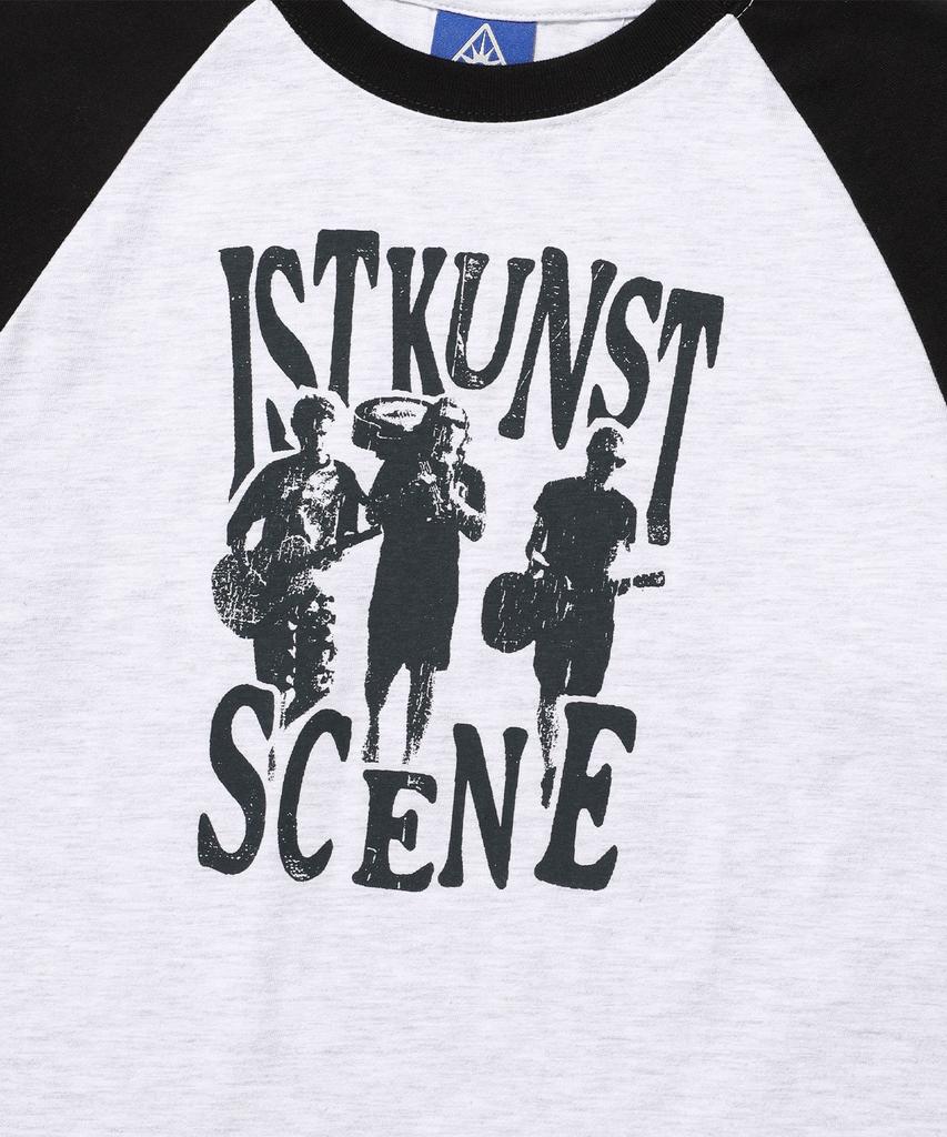 ISTKUNST Scene Band Raglan Ls Tee_Light Gray(Ik2Fsmt553A)