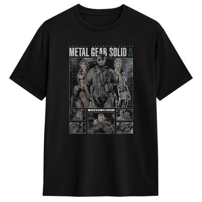 Metal Gear Solid Game Mgs Gaming Unisexs T Shirts Humor Tees Short Sleeve Round Neck Tshirts Pure Cotton Plus Size Tops