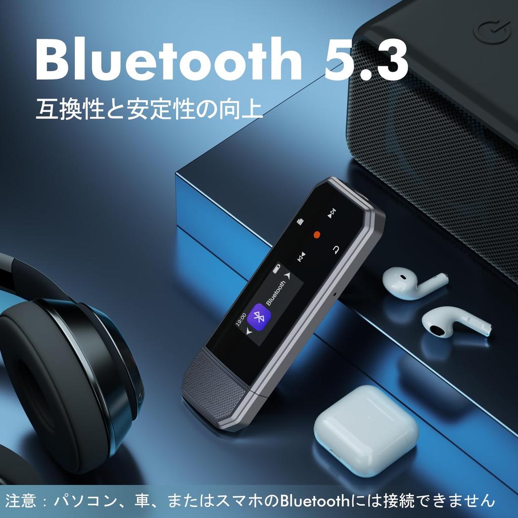 RUIZU 64GB USB MP3 přehrávač Bluetooth Přenosný hudební ekvalizér s klipem FM Cvičení USB paměť HIFI Kompaktní 25g ultralehký přenosný digitální