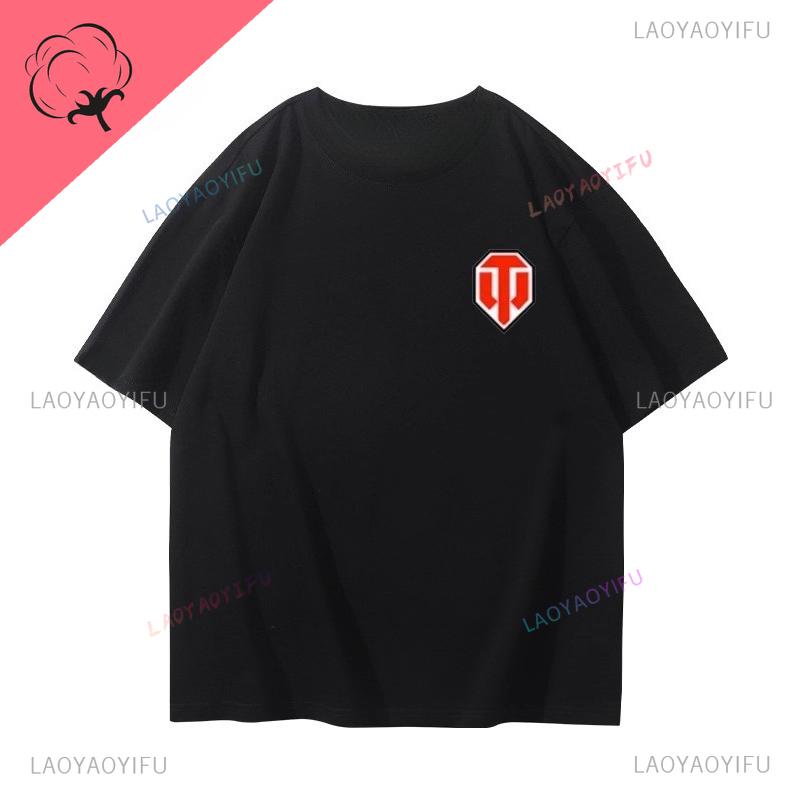 Gamer World Of Tanks T Shirt Military Enthusiast Game Printed Tee Cotton ONeck Streetwear Best Seller Graphic Y2k Clothes Unisex