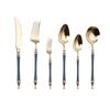 304 Stainless Steel Western Cutlery Set: Knife, Fork, Spoon, Coffee Spoon, Roman Column Design, European Style, 4-Piece