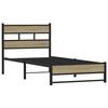 VidaXL Metal Bed Frames Without Mattress Sonoma Oak 90x190 Cm 4017264