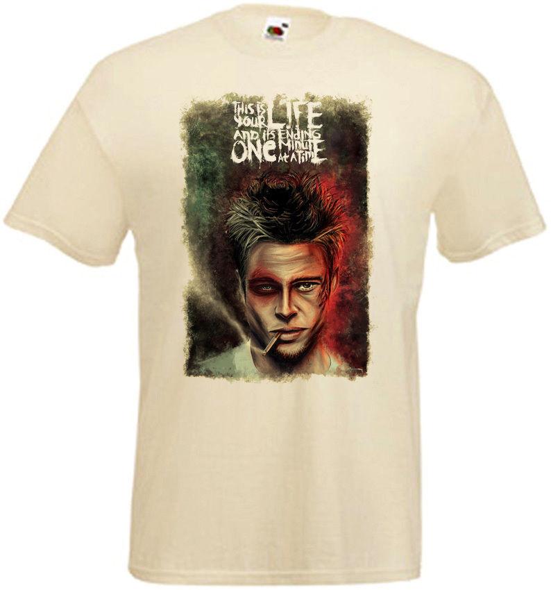 

26 Fight Club v4 T shirt natural movie poster all sizes S-5XL Unisex T-Shirt XXXXL