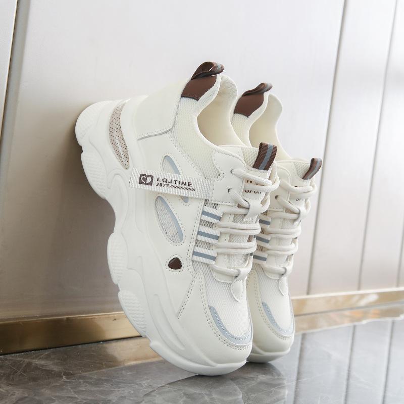 Stepping On Shit Feels Soft Sole Heightening Little White Shoes Women's 2025 New Versatile Board Shoes Non-slip Thick-soled Casual Sports Shoes