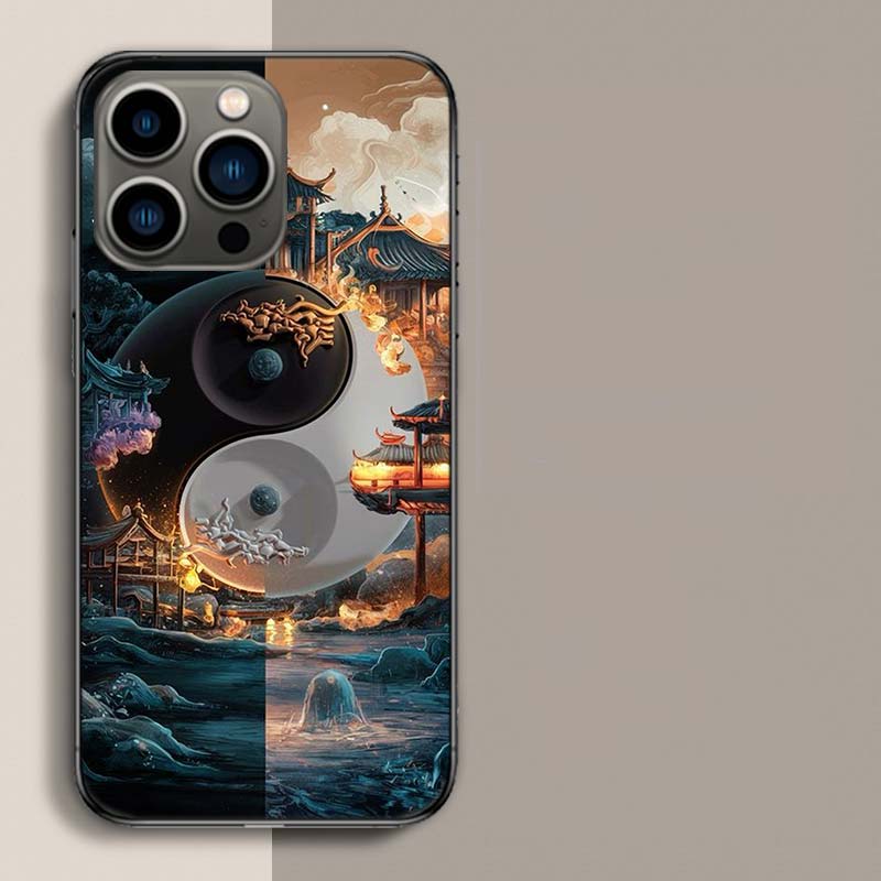 Balance of Elements The Eternal Yin-Yang Phone Case For Iphone 17 Air 15 Pro 14 Plus 16 Pro Max 12 13 Mini 11 16E X XS Cover Cut