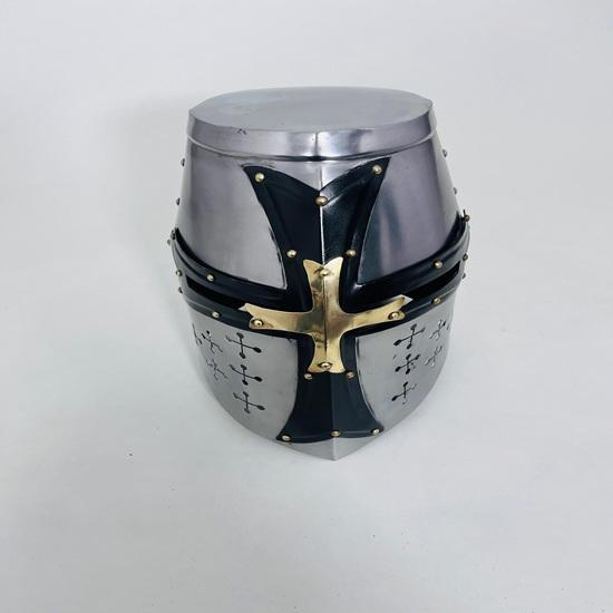 Średniowieczny Hełm Templariuszy Hełm Rycerza Jerozolimskiego Na Cosplay Hełm Najlepszy Prezent