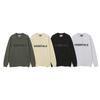 F101 Fear Of God Essentials Letter Print Oversized T-shirt Crewneck Sweatshirt - Unisex Streetwear Pullover