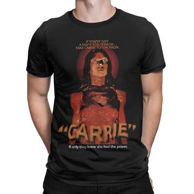 Grafický potisk Carrie Brian De Palm Stephen King Hororové tričko pro unisex bavlněné tričko s krátkým rukávem oblečení