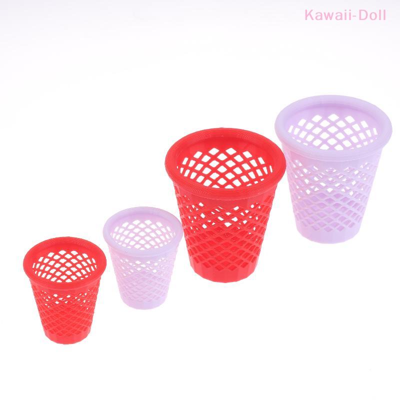 Mini 1/12 Hollowed-out Trash Can Model Dollhouse Living Furniture Decoration Dolls House Micro Scene Ornament