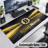 Custom Name Text Mouse Pad Boston Bruins Personalized Desk Pad For Work And Gaming