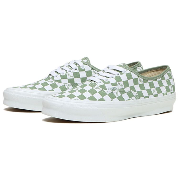 Vans OG Authentic LX Schachbrettmuster - Loden Unisex Sneaker Grün True-White VN0A5FBDLDN