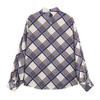 PB&ZA Women's Plaid High Neck Shirt - European & American Style Fashion, Autumn Arrival