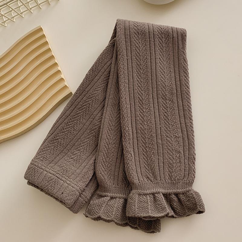 Legginsy dla małych dziewczynek Wiosna Jesień Nowe Cienkie Dziecięce Spodnie 9/10 Modne Rajstopy Księżniczki w kształcie płatka Dziecięce Uczniowskie Rajstopy