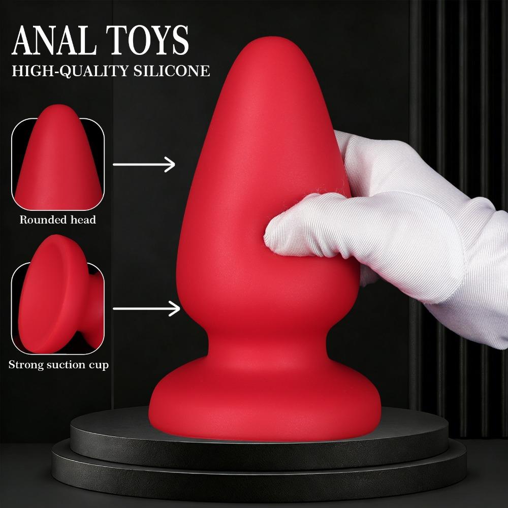 Ultra Soft Large Anal Plug Wearable Outdoor SM Toy for Adults
