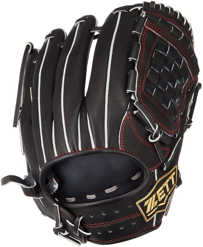 ZETT Neo Status Youth Baseball Glove by Sosuke Black Size L (Softball) Genda, Right-Handed Throw, (1900), (BJGB70320)