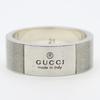 Used GUCCI Ring Logo ring EU#59.5 21 Silver925 10.2g Silver Accessories