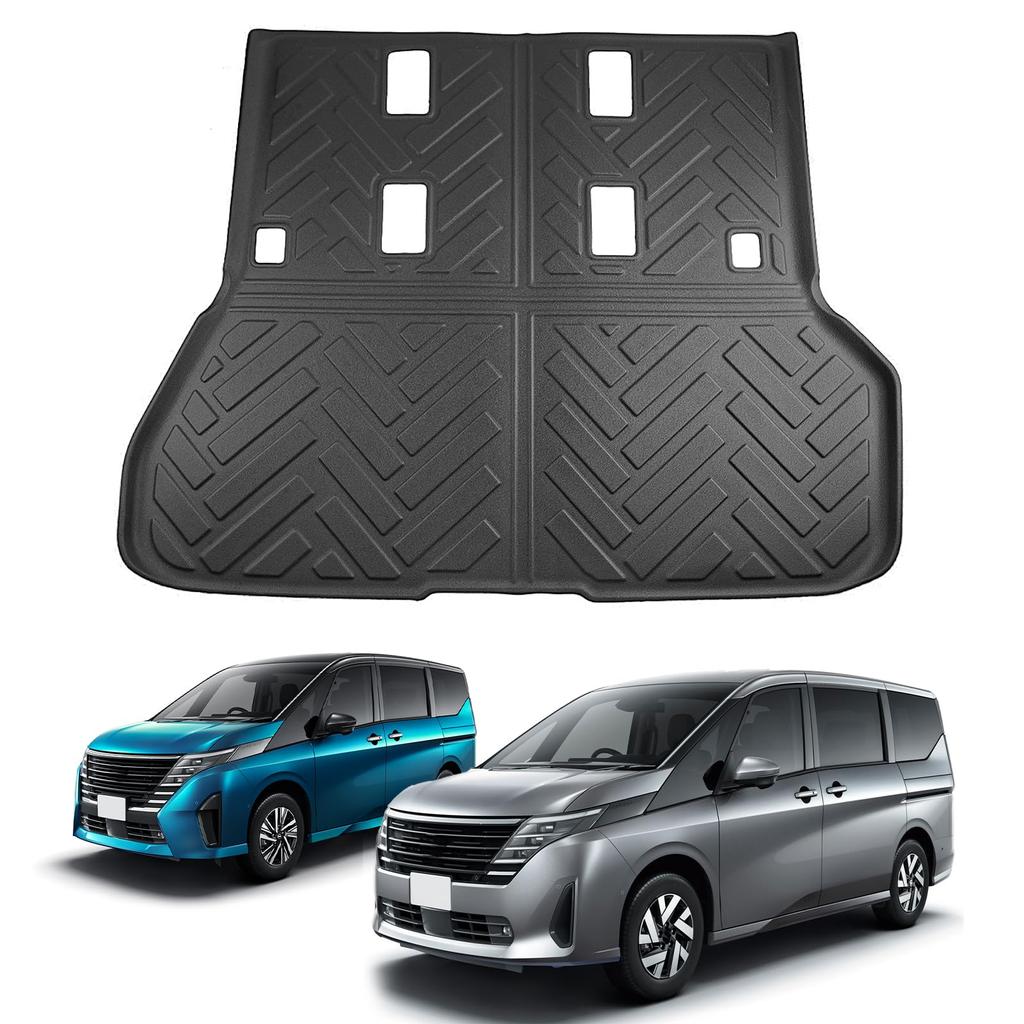CDEFG Luggage Mat for the 2022 New Serena Compatible with the Serena This 3D TPO TPU Cargo Floor Mat Is and Weather Compatible with Drive C28, C28.