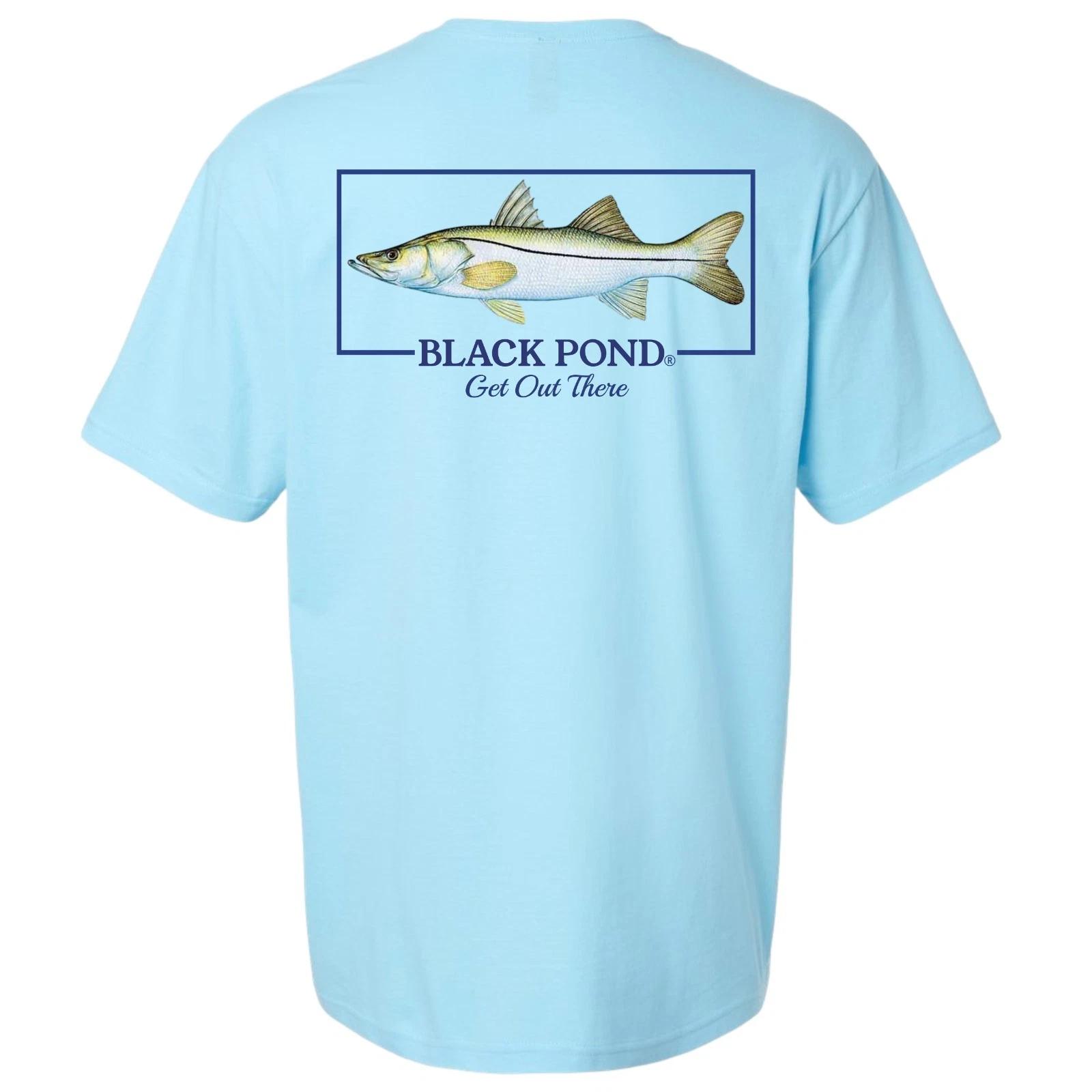 Black Pond Saltwater Series Snook Men s T-shirt Backwater Fishing M