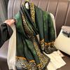 New Spring and Summer Silk Scarf Female Imitation Oversized Shawl Neck Protection Sun Protection Yarn Headscarf Fashion Trend