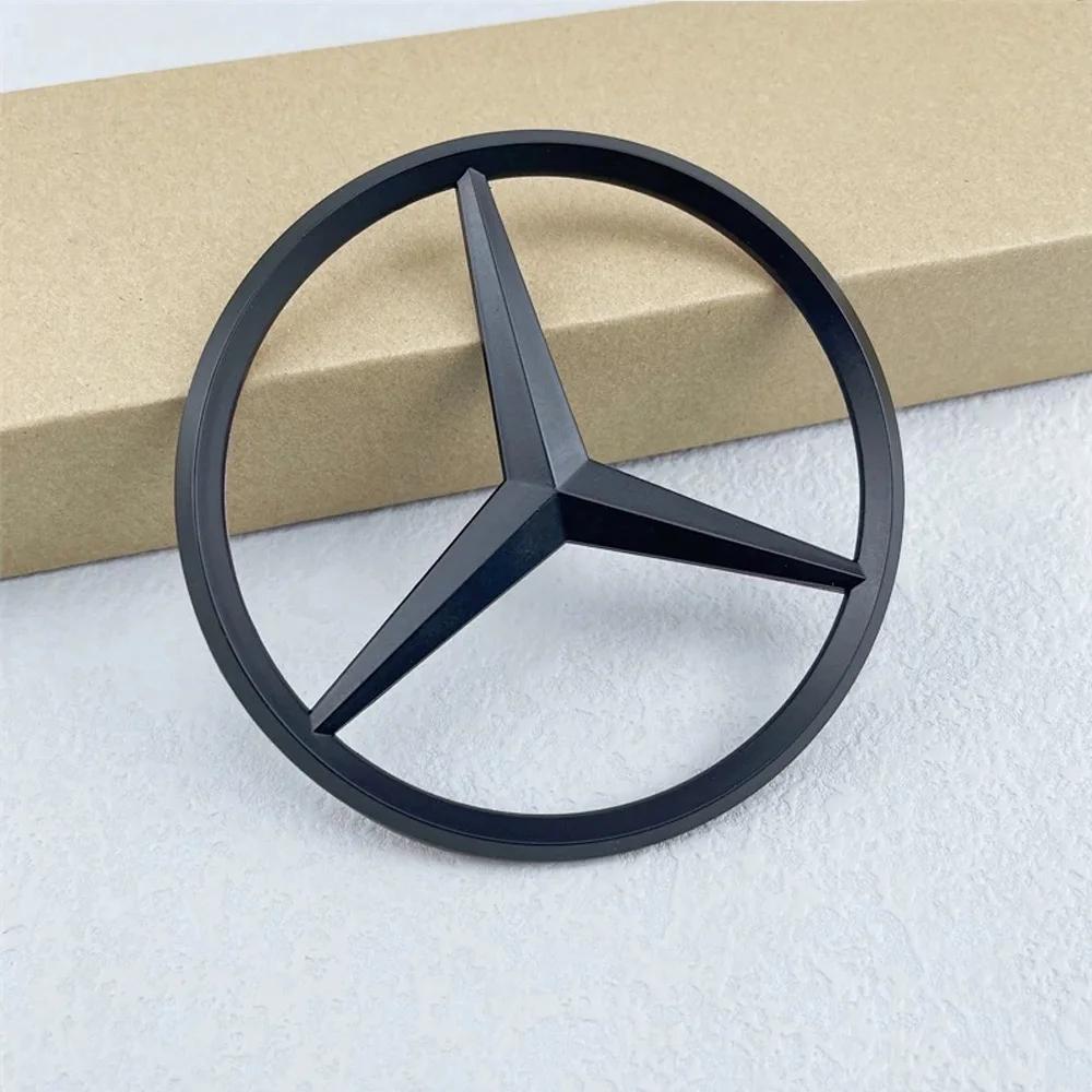 90mm ABS cromo negro Logo Mercedes emblema insignia de estrella trasera para Mercedes Benz W203 W206 W212 X253 W167 W166 W247 C
