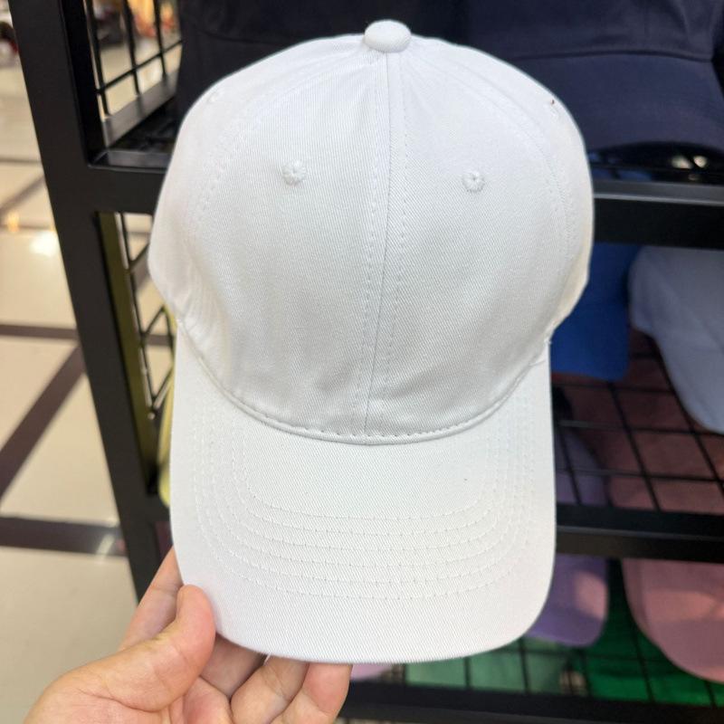 Customized Light Board Soft Top Versatile Cap Men'S Summer Street Spring Summer Autumn Solid Color Baseball Cap Children