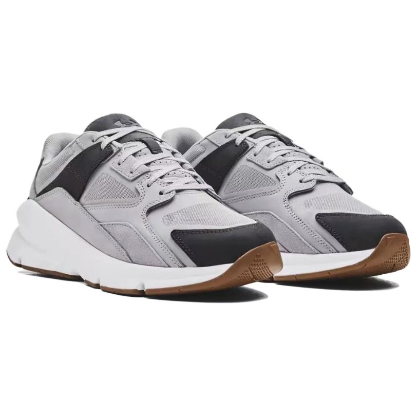 Under Armour Men's Forge 96 Retro Casual Sneakers Grey Black White Gum 3027718-105