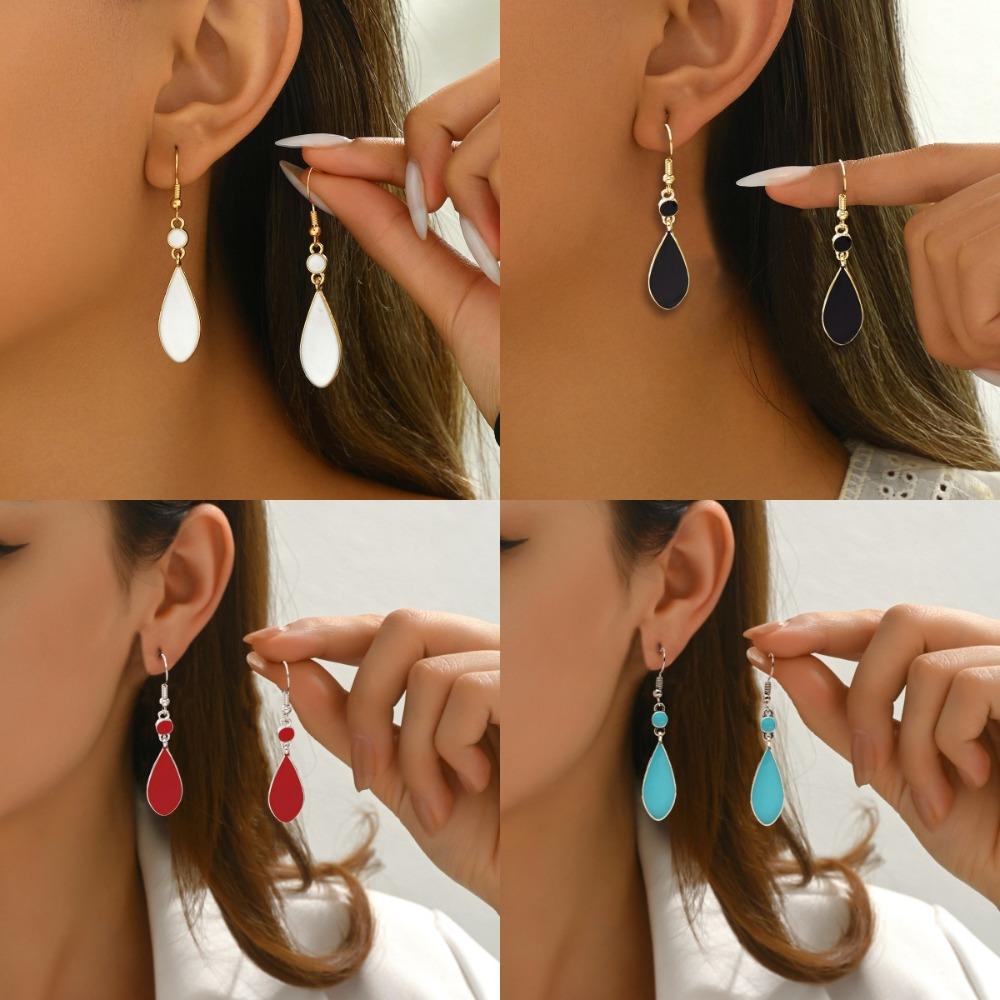 Retro Temperament Teardrop-shaped Dangle Earrings for Women Classic Simple Party Daily Wear Earings Jewelry Accessories Gifts