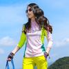 Women's Quick-Dry Long-Sleeve Outdoor Sun Protection Shirt for Running, Hiking, and Climbing