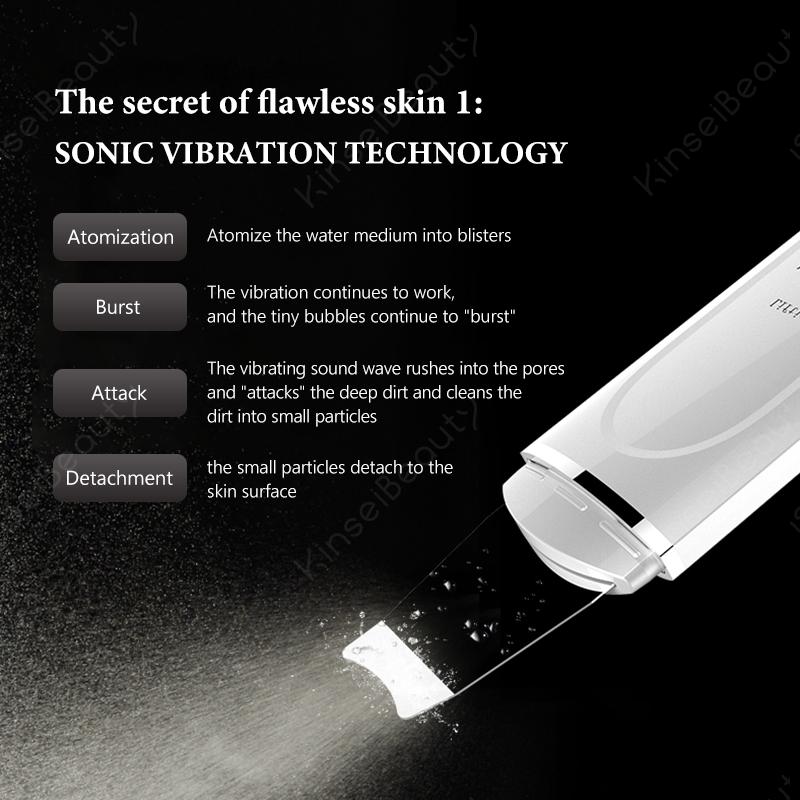 Professional Ultrasonic Facial Skin Scrubber Facial Pore Cleaner Face Skin Scrubber Lift Machine