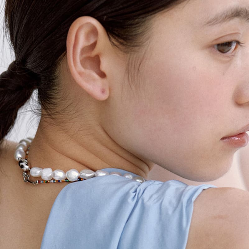 PEARLSONATE Irregular Pearl Necklace