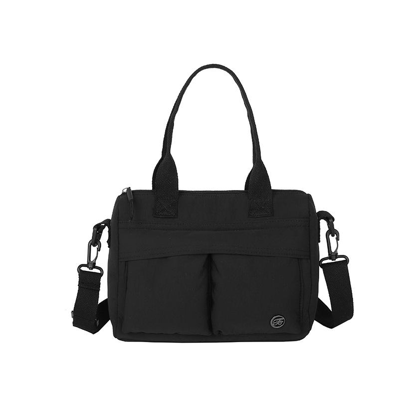 

2025 new tote bag women s bag shoulder handbag lightweight large capacity multi-pocket messenger bag casual commuter bag чёрный