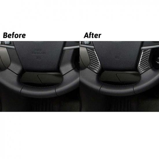Carbon Fiber Interior Steering Wheel Accent Cover Trim For Toyota Camry Type A