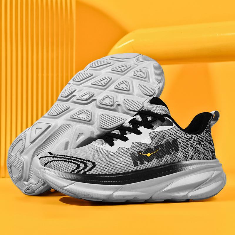 Men's Flying Mesh Breathable Sports and Casual Shoes Trendy Anti-slip Cushioning Marathon Running Shoes