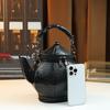 Lustiges Krokodilmuster Kreative Chinesische Stil Teekanne Weinkanne Form Damen Tasche Schulter Umhängetasche