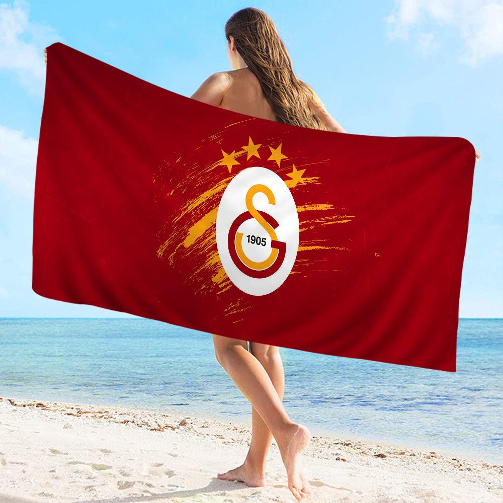 

1905-G-Логотип Galatasaray Полотенце Микрофибра Пляжное полотенце Впитывающее Быстросохнущее Мягкое Полотенце для йоги, плавания, курорта, альпинизма W40*H60(CM)