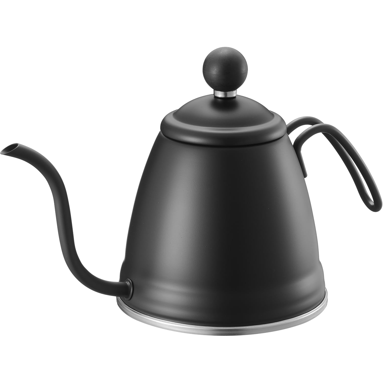 Wahei Freiz Drip Induction and Gas Stainless Made in Kettle, 1.3L, Compatible, Steel, Japan, Tsubame-Sanjo, EM-058