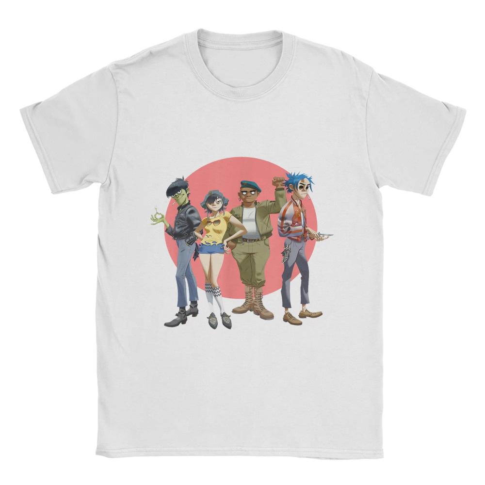 Gorillazs Cotton Printed T Shirt for Unisexs Summer Y2K Casual Women TShirts ONeck Hipster Tee Shirt Plus Size Pattern Clothes