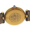 CARTIER Must Vermeille Watches cal.90 SilverDial Plated Gold/leather Quartz Analog display Women Used