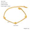 Korean Niche Design Peach Heart Necklace Stainless Steel Versatile Women's Love Bracelet Jewelry